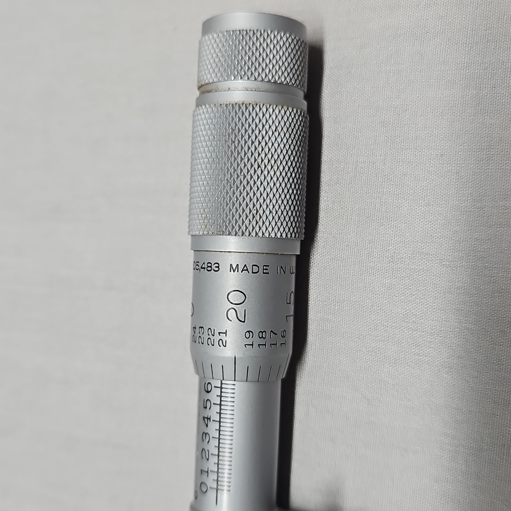 Lufkin No. 1661V 64ths Micrometer Machinist Tool - Picture 3 of 11